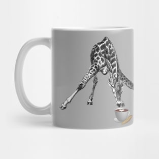 Lispe Giraffeccino - Giraffe Drinking Coffee Mug